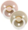 Набор из 2 круглых пустышек BIBS Colour Blush Night/Vanilla Night (6-18 мес.) foto