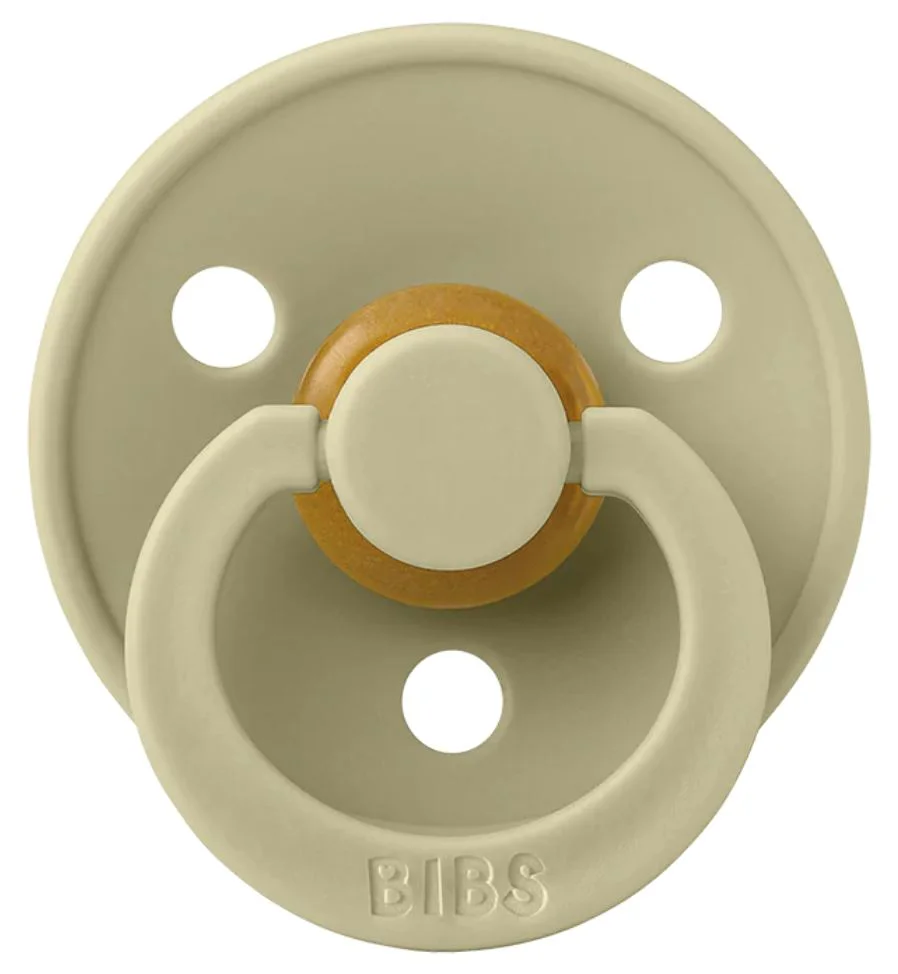 Suzeta rotunda BIBS Khaki din latex (6-18 luni) foto
