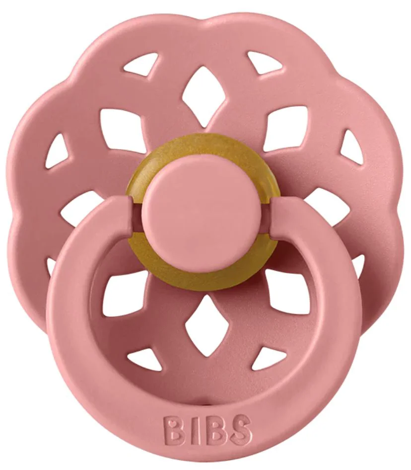 Suzeta rotunda BIBS Boheme Dusty Pink din latex (6-18 luni) foto
