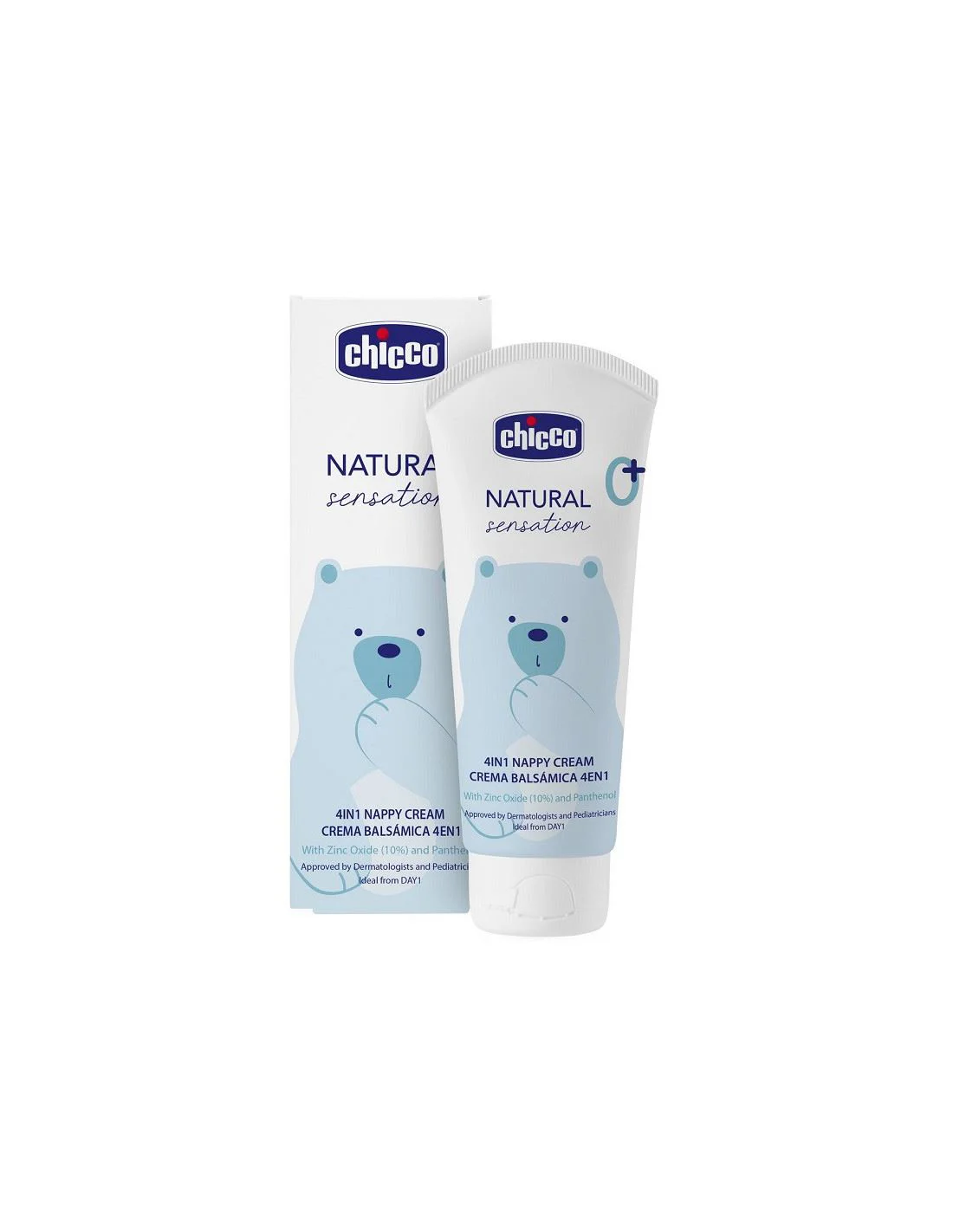 image for Крем от раздражений под подгузником Chicco Natural Sensation 4 в 1, 100 мл foto