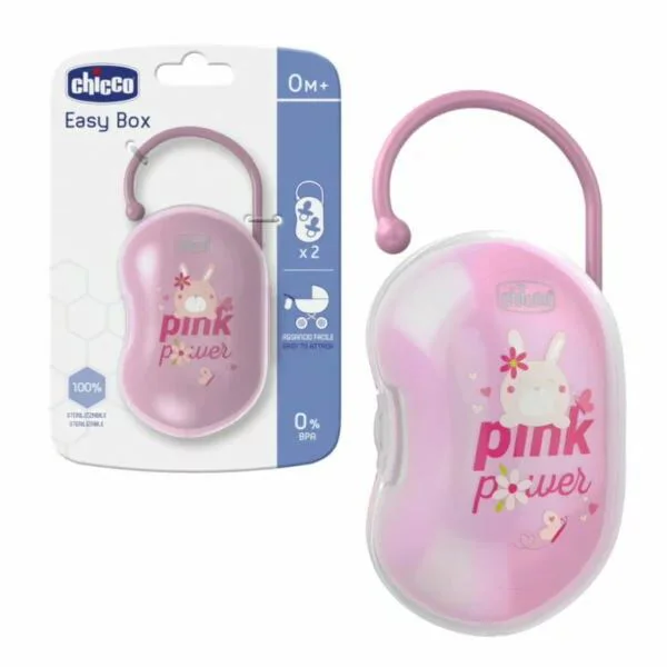 image for Cutie pentru 2 suzete Chicco Roz foto