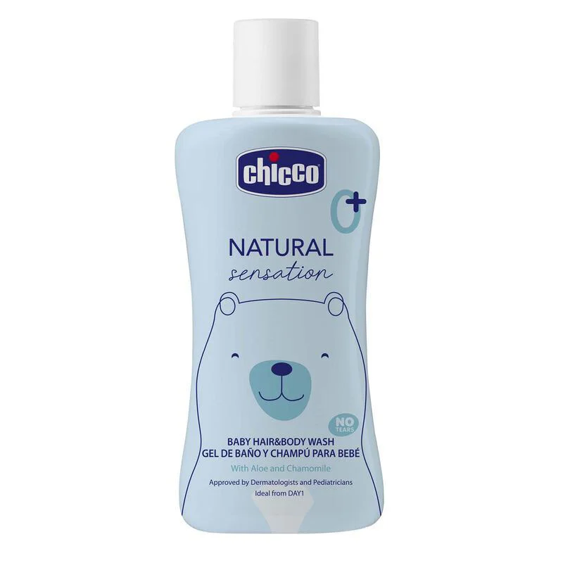 Гель для душа и шампунь Chicco Natural Sensation, 200 мл