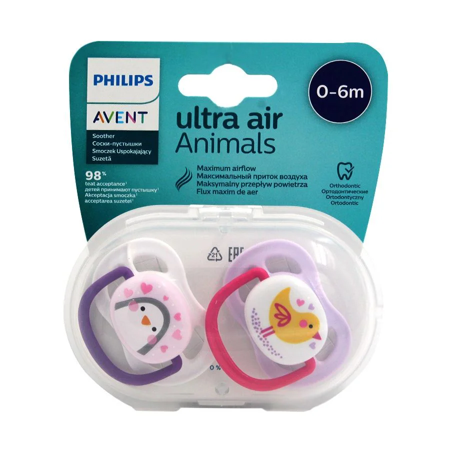image for Suzete ortodontice din silicon Philips AVENT Ultra Air, 2 buc. foto
