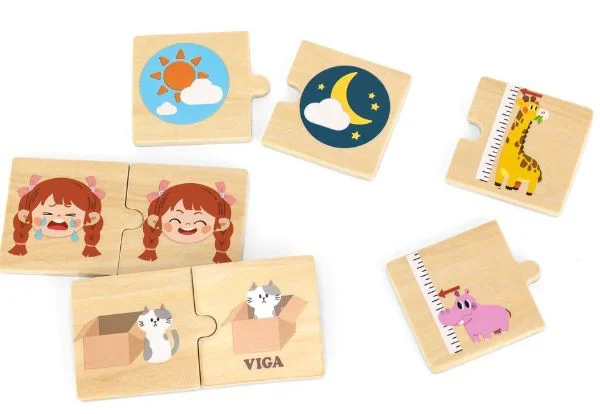 Puzzle din lemn Viga Toys Opusele, 24 el. foto