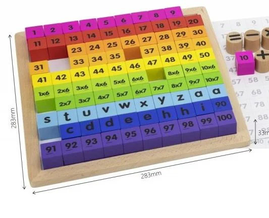 Set de joaca din lemn Viga Toys Alfabetul si inmultirea foto