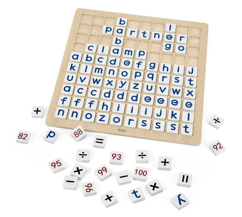 Tabel educational Viga Toys Matematica si Alfabet foto