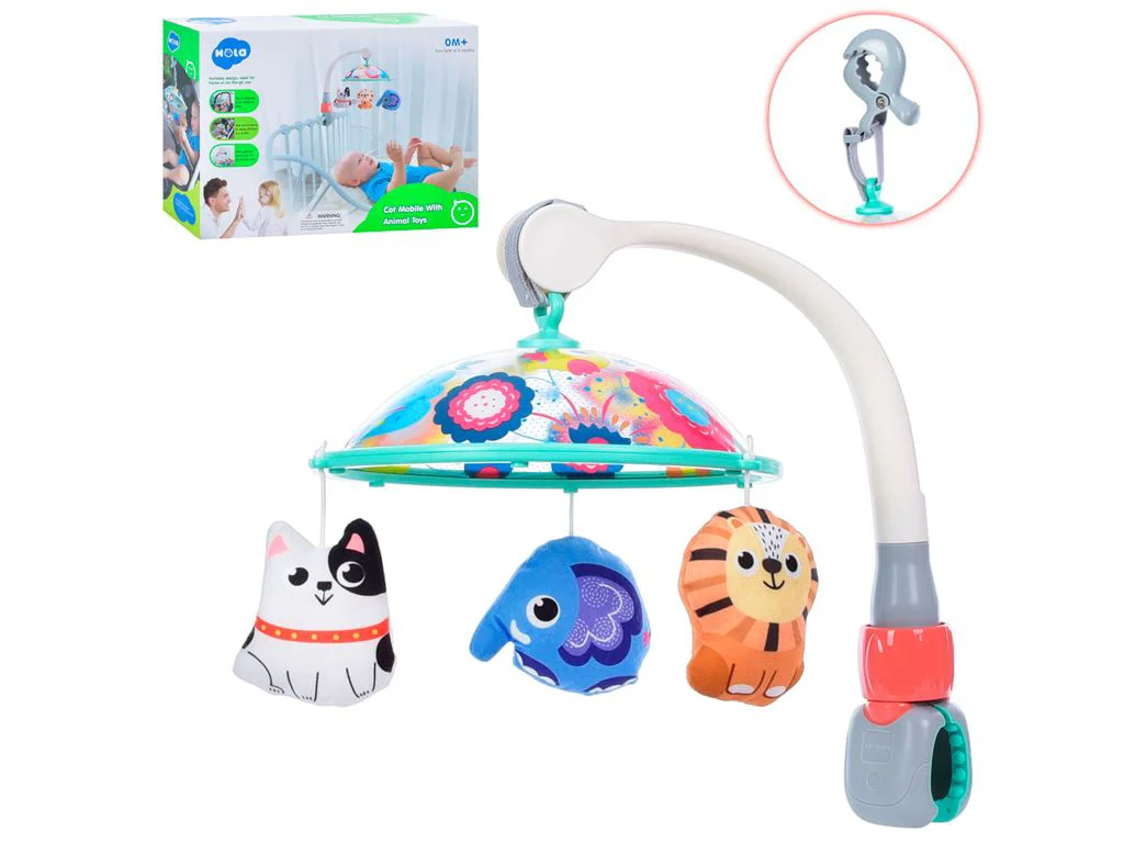 Carusel pentru patut Hola Toys Jungla foto