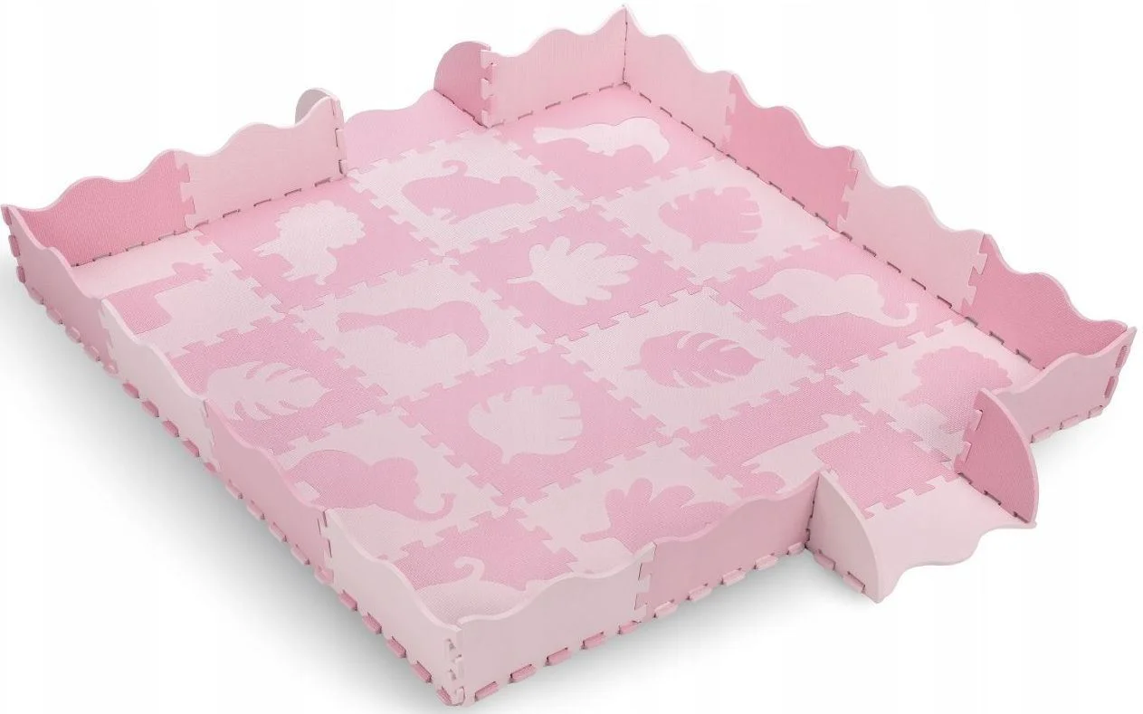 image for Covoras de joaca Momi Puzzle Zawi Foam, Roz foto