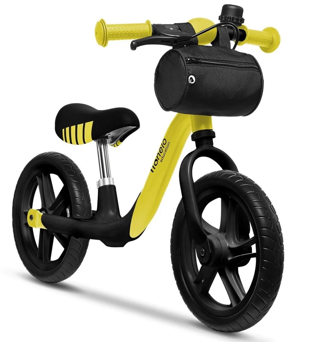 Bicicleta fara pedale Lionelo Arie Galben