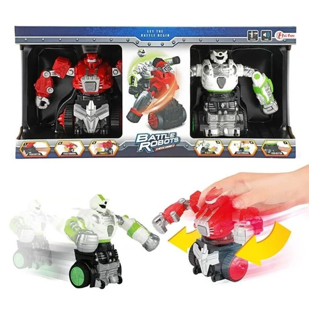 Set de jucarie Toi Toys 2 roboti luptatori (cu sunete)