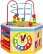 Деревянная игрушка Bino Кубик с занятиями 7 в 1 foto