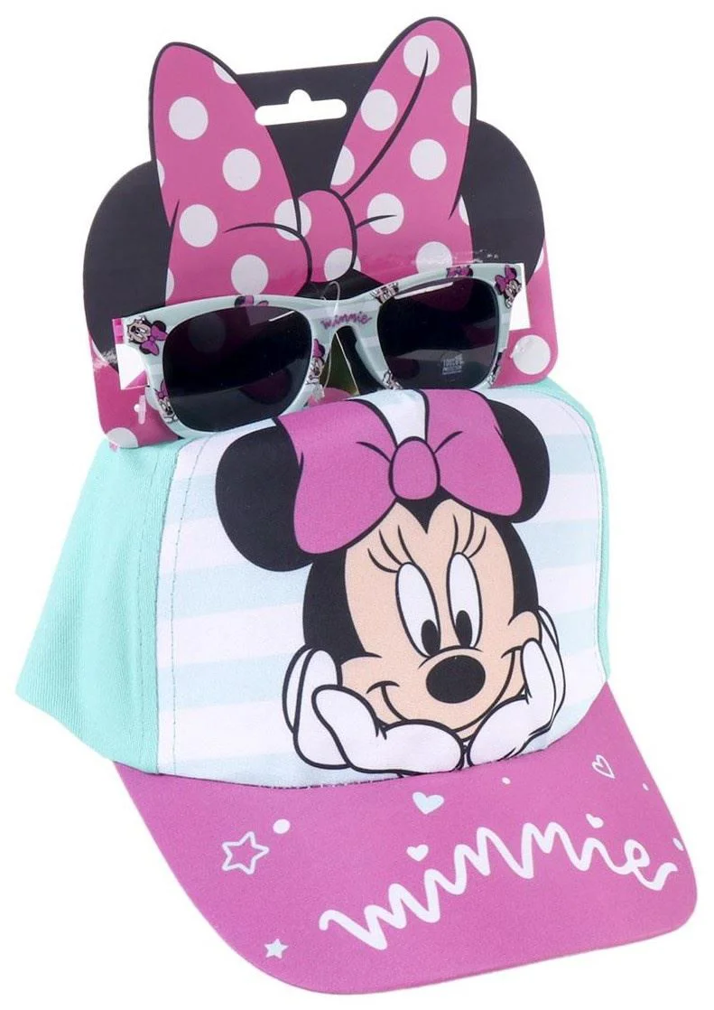Chipiu si ochelari de soare cu protectie UV Cerda Minnie foto