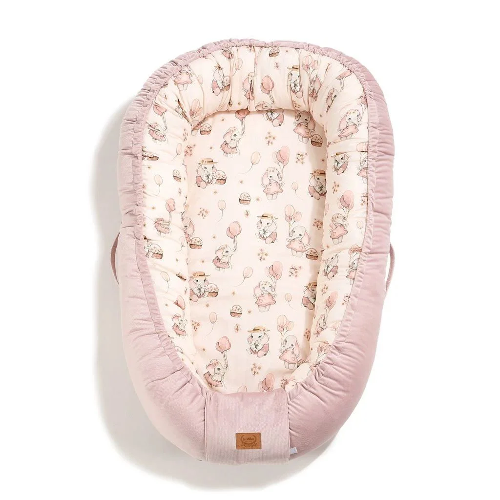 Babynest La Millou Velvet Collection - Rossie Powder Pink foto