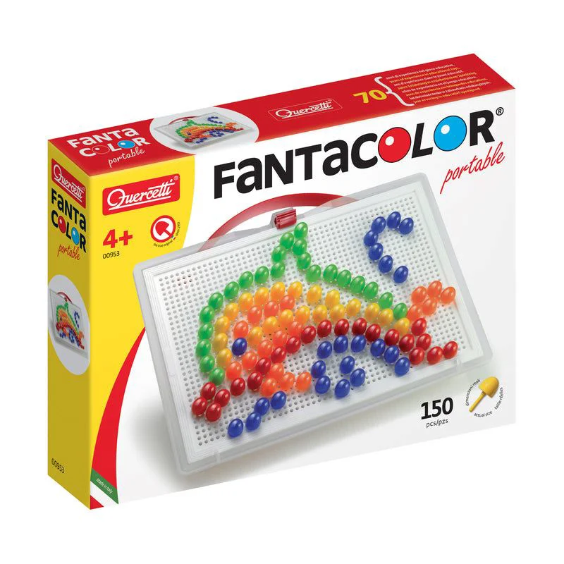 image for Mozaic cu suport portabil Quercetti Fantacolor Portable, 150 el. foto