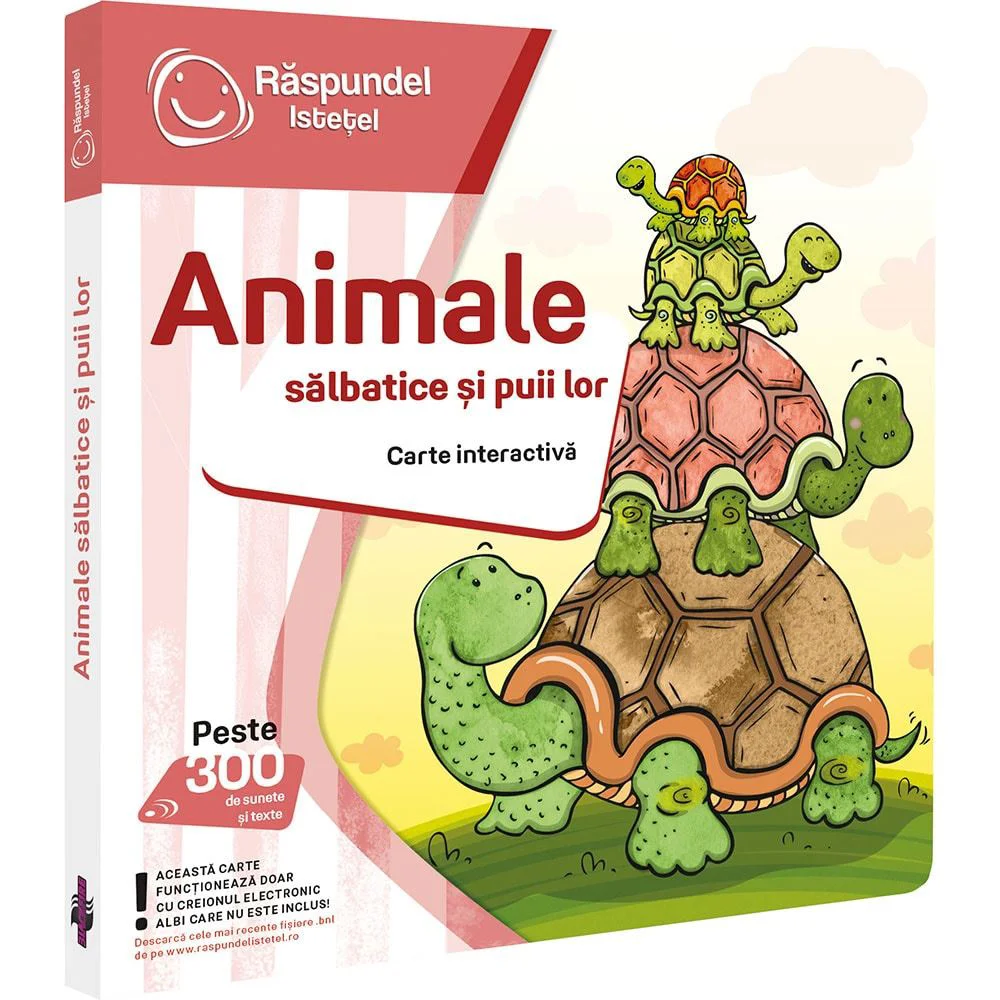 Carte interactiva Raspundel Istetel Animale salbatice si puii lor