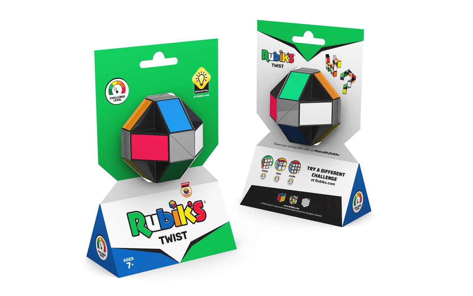 Jucarie Rubiks Cub Twist multicolor