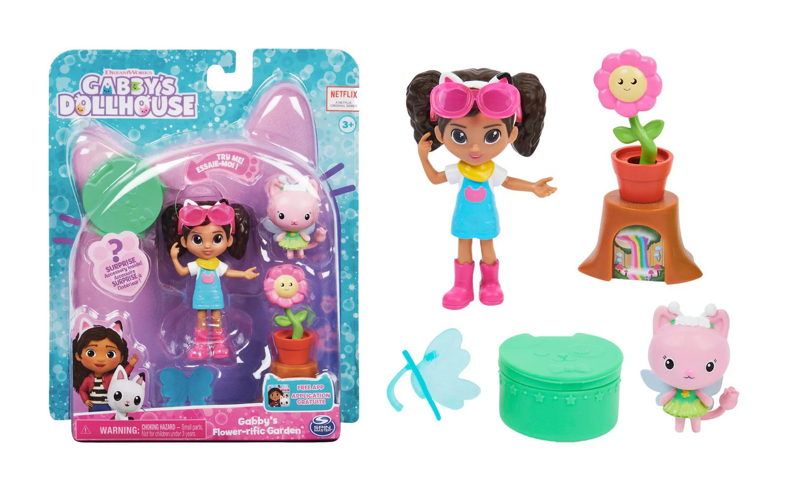 Set cu figurina Gabby's Dollhouse si accesorii, Gradina