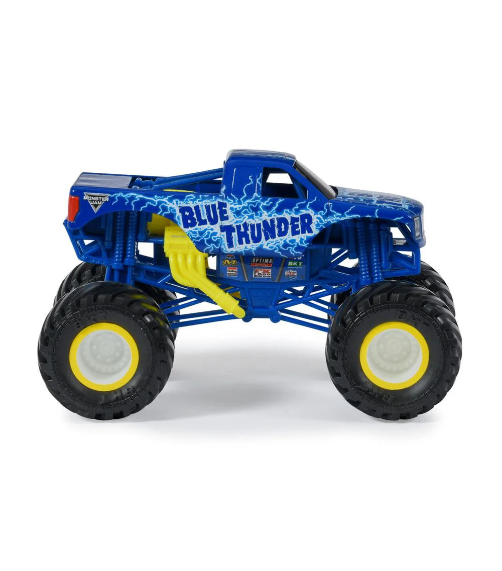 Masina Monster Jam din metal cu roti mari, 1:24