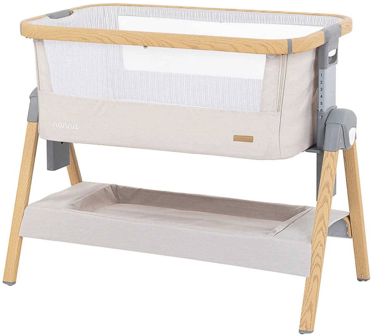 image for Кроватка co-sleeper KikkaBoo Nanna Beige foto