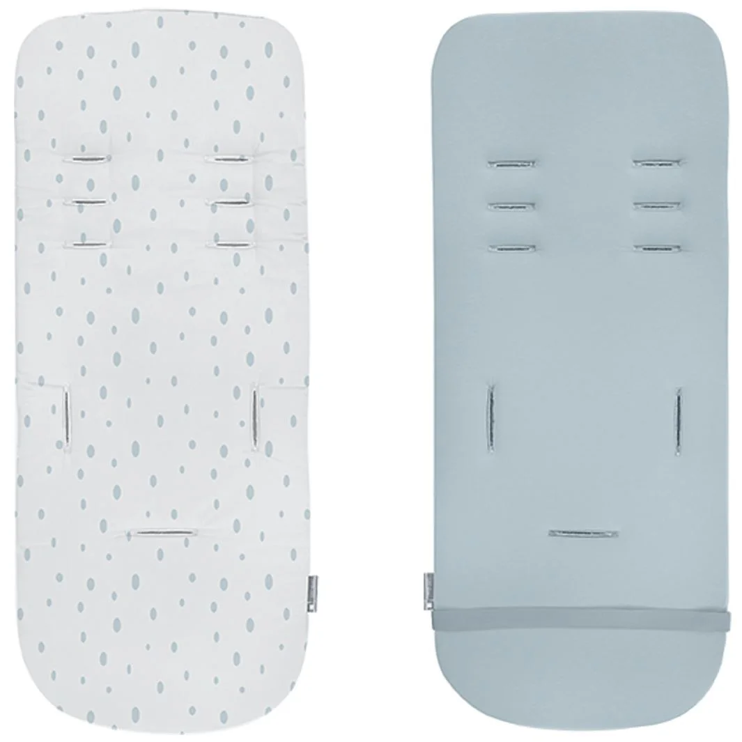 Salteluta pentru carucior din spuma cu memorie KikkaBoo Dots Blue