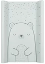 Saltea pentru infasat tare KikkaBoo Bear with me Mint, 80x50 cm