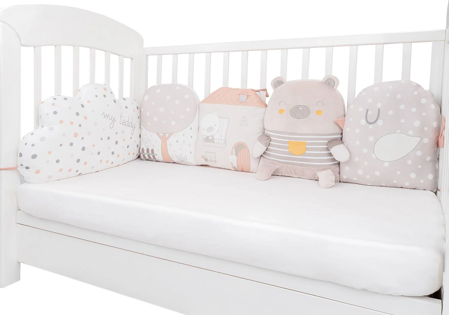 Комплект плюшевых подушек для детской кроватки KikkaBoo My Teddy