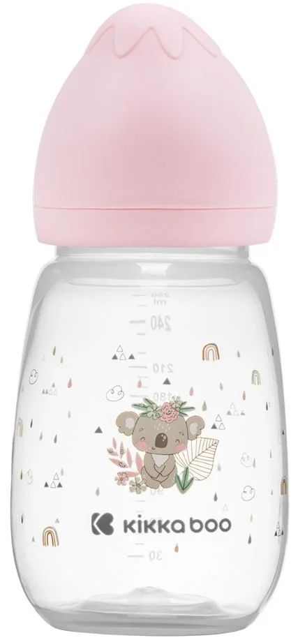 Бутылочка с широким горлышком KikkaBoo Savanna Pink, 260 мл