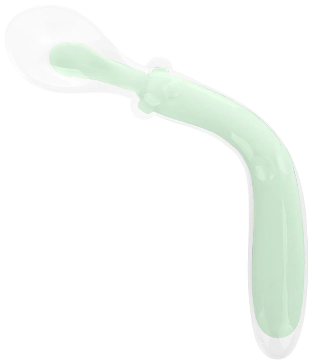 image for Lingurita din silicon flexibila KikkaBoo Mint foto