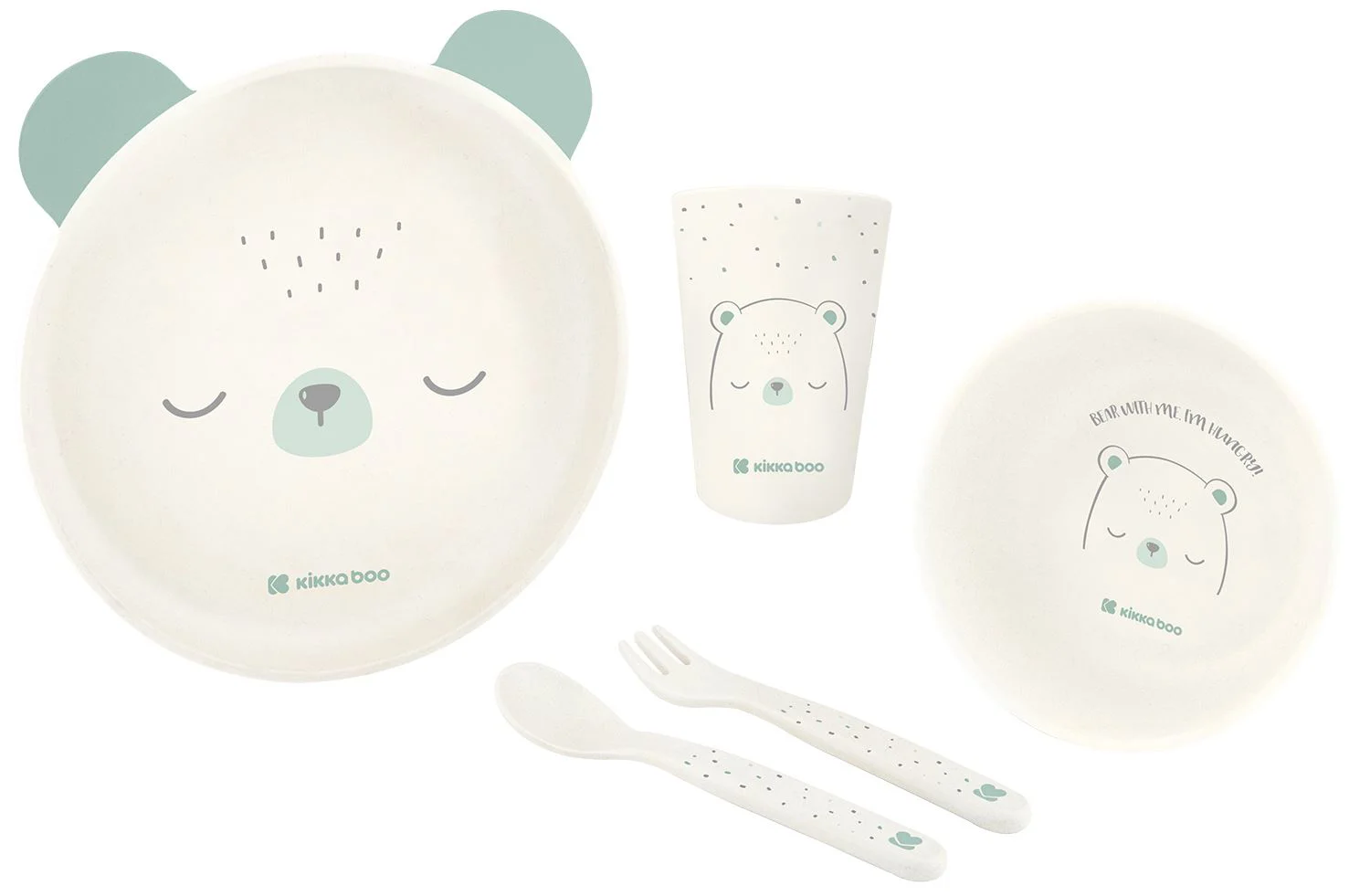 image for Набор для кормления KikkaBoo Bear with me Mint foto