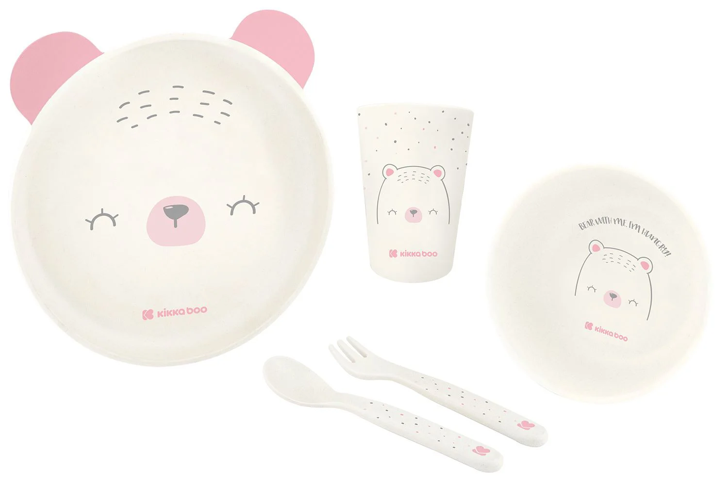 image for Набор для кормления KikkaBoo Bear with me Pink foto