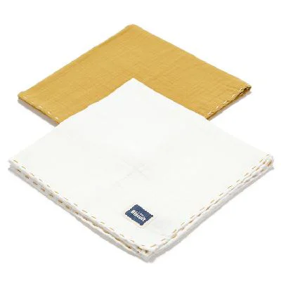 Set 2 paturele de muselina La Millou Biscuit Collection Honey & Off White foto