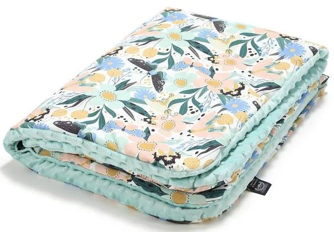 Хлопковое одеяло La Millou Minky Fairytale Land - Audrey Mint, 80x100 см foto