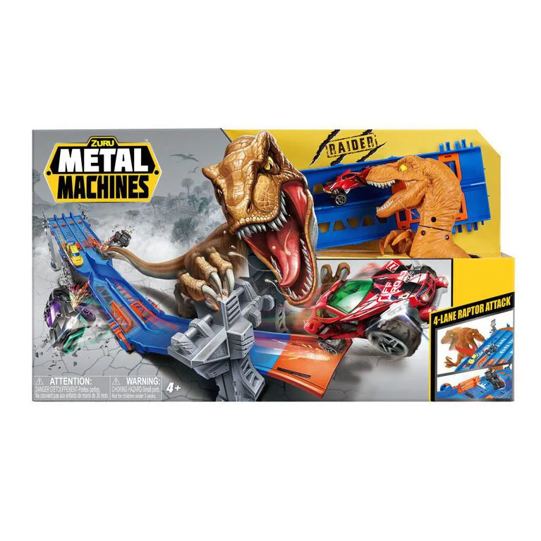 Игровой набор Zuru 4-Lane Raptor Attack Маршрут на машине
