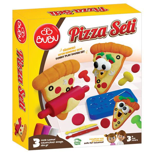Set cu plastilina de modelat Bubu Play Dough Pizza