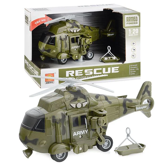 Masina cu inertie Wenyi Elicopter militar (1:20) foto