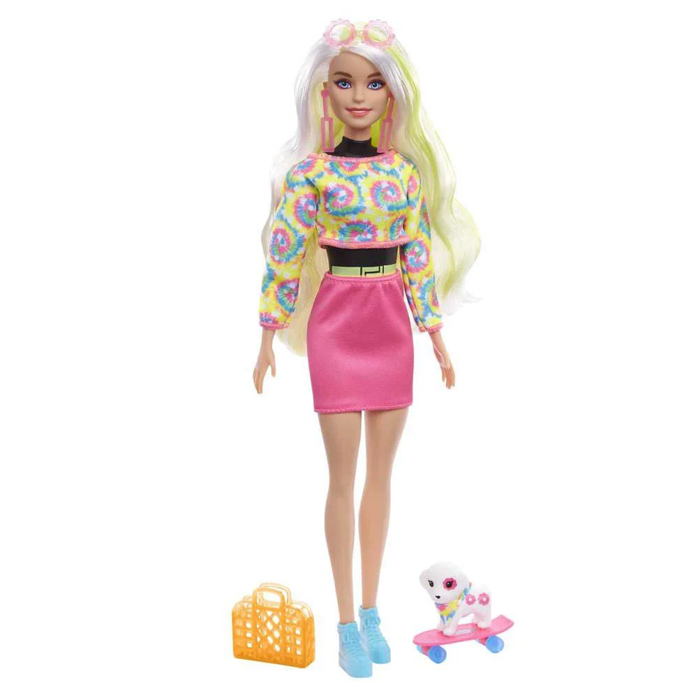 Papusa Barbie Revelatia culorii Neon