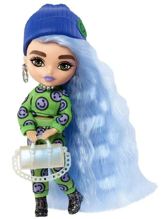 Papusa Barbie Mini Icy cu par albastru foto