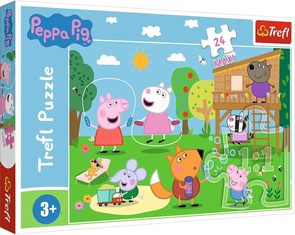 Puzzle Trefl - 24 Maxi - Fun in the grass / Peppa Pig foto