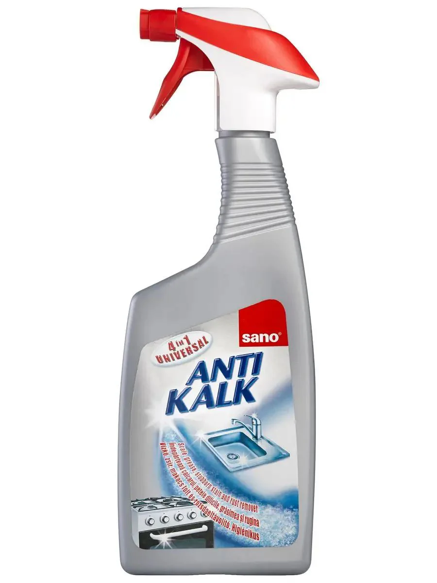 image for Чистящее средство-спрей 4в1 для кухни от налета, ржавчины Sano Anti Kalk Universal 700 мл foto