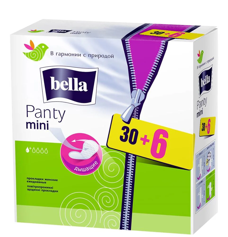 Absorbante zilnice Bella Panty Mini 30+6 buc.