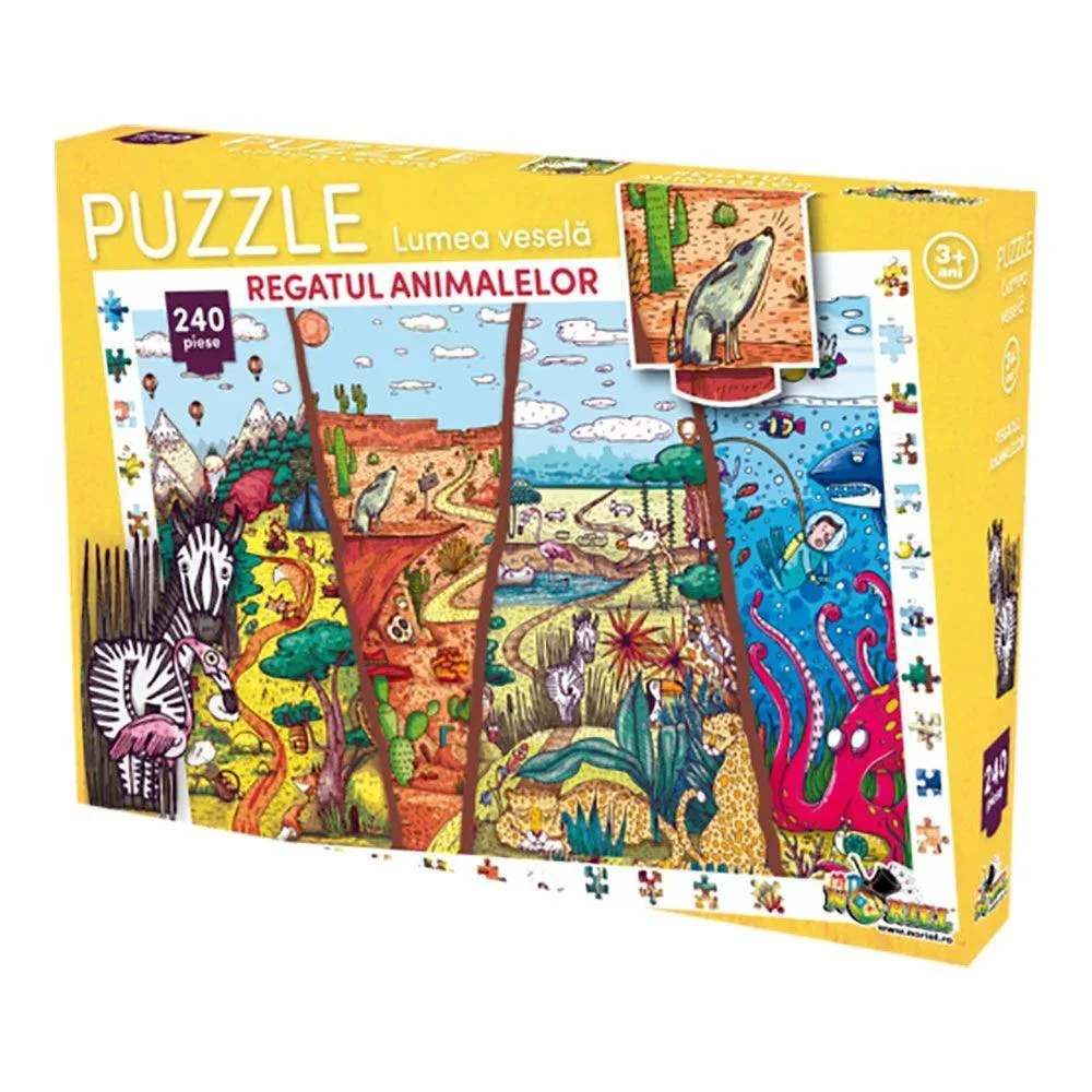 Puzzle Noriel Regatul animalelor, 240 el.
