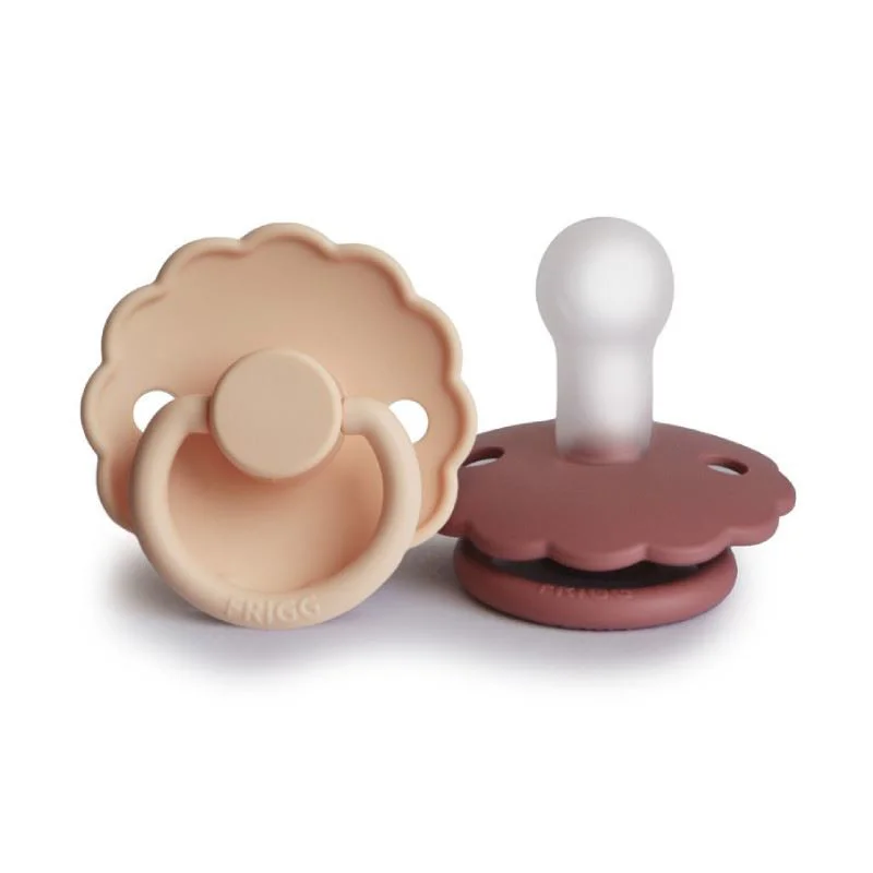 Набор силиконовых сосок Frigg Daisy Pink Cream-Power Blush (0-6 месяцев), 2 шт.