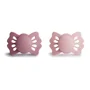 Set suzete simetrice din silicon Frigg Lucky Cedar - Baby Pink (0-6 luni), 2 buc. foto