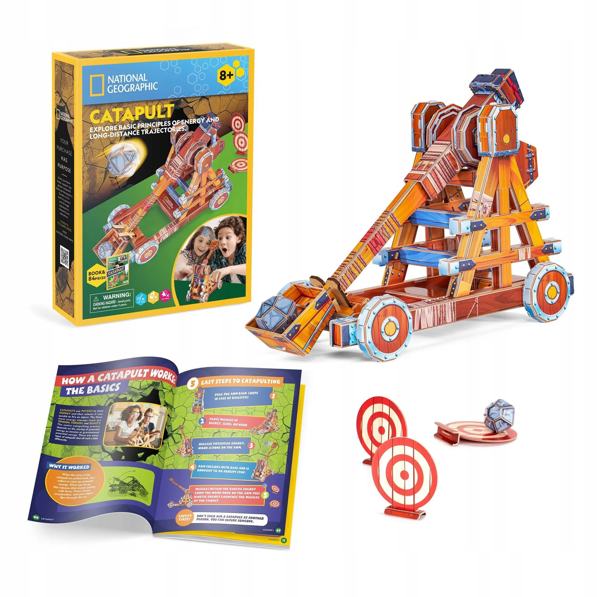 Puzzle 3D CubicFun Catapult, 93 el. foto