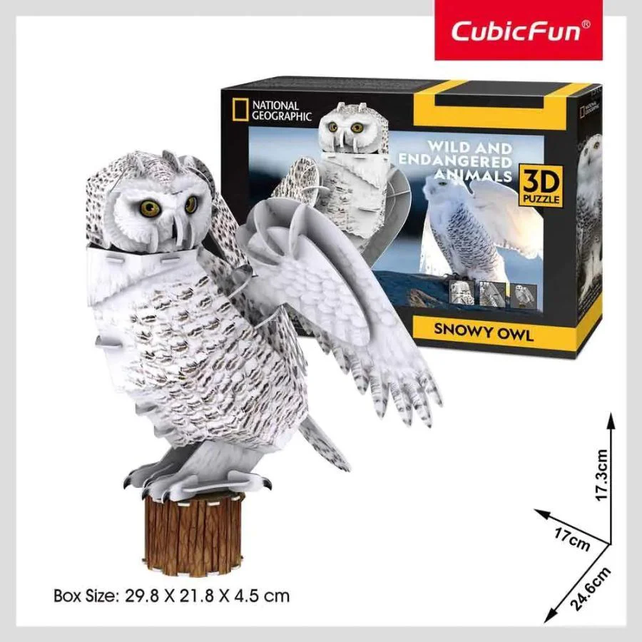 Puzzle 3D CubicFun Bufnita de zapada