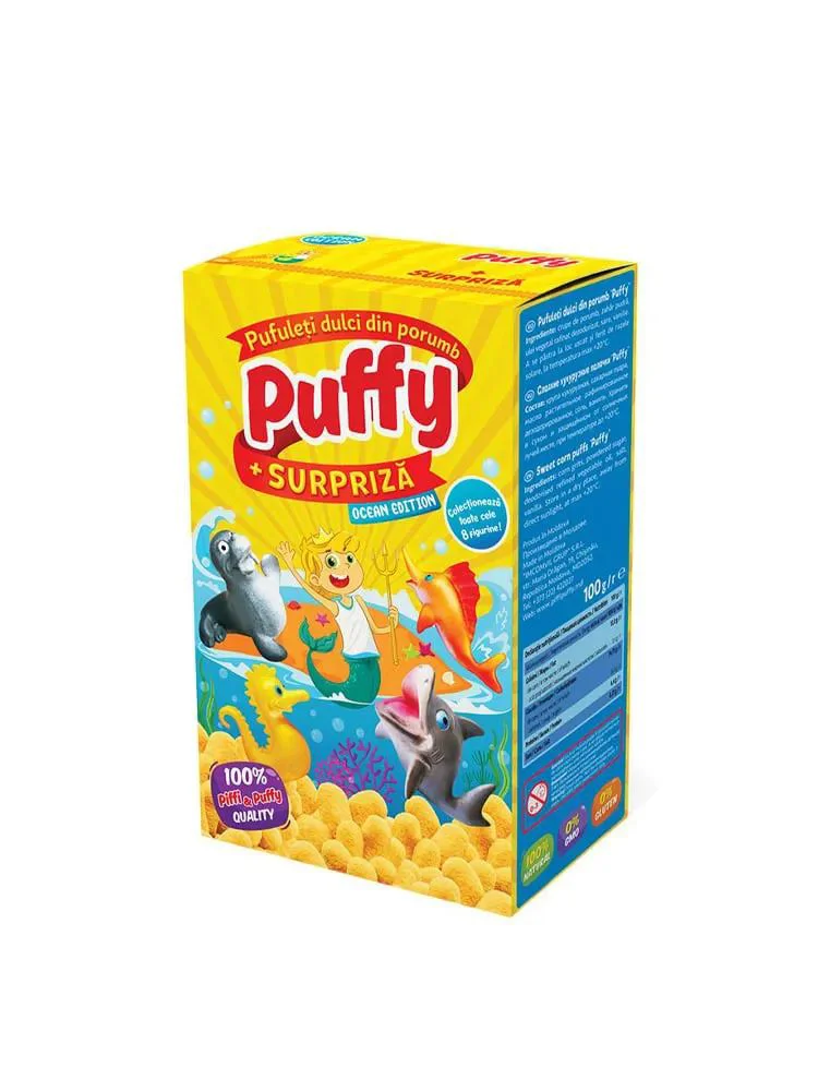 Bastonase din porumb Piffi&Puffy cu surpriza, 100 g