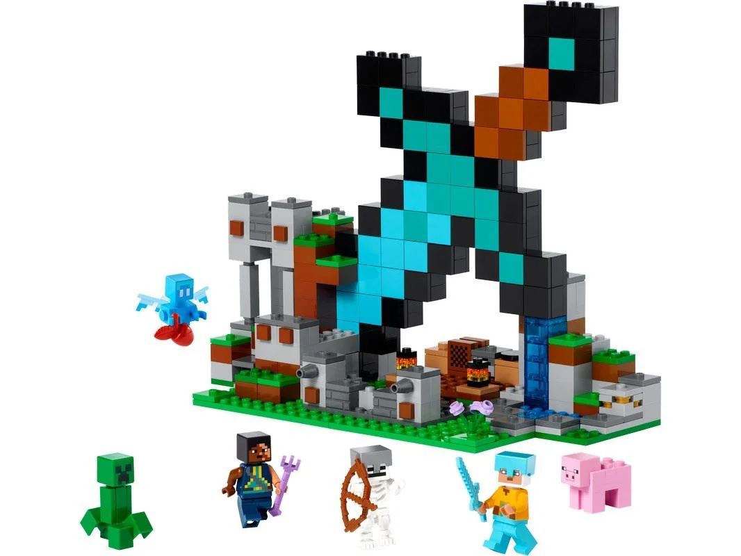 image for Конструктор Lego Minecraft Застава меча, 427 эл. foto