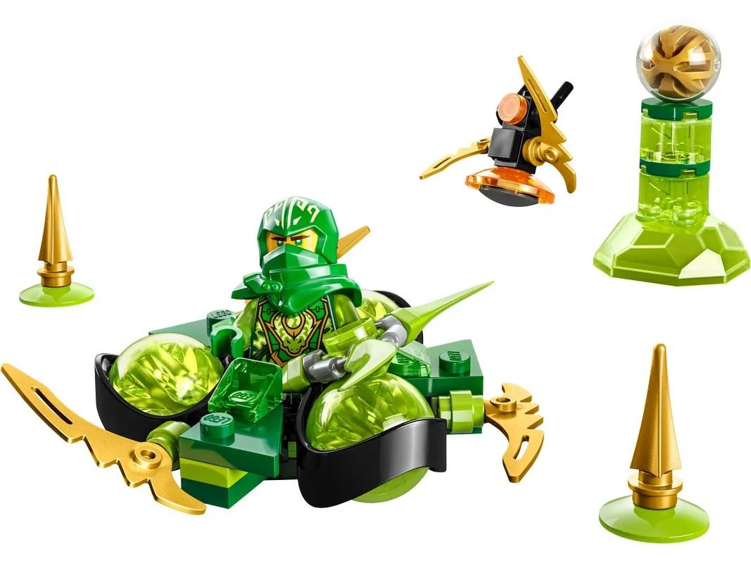 Set de constructie Lego Ninjago Rotirea Spinjitzu al lui Lloyd cu puterea dragonului, 56 el. foto