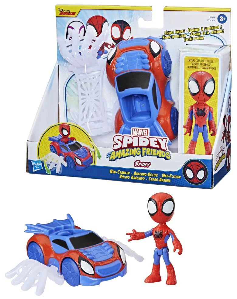 Figurina Hasbro Spider Man cu vehicul