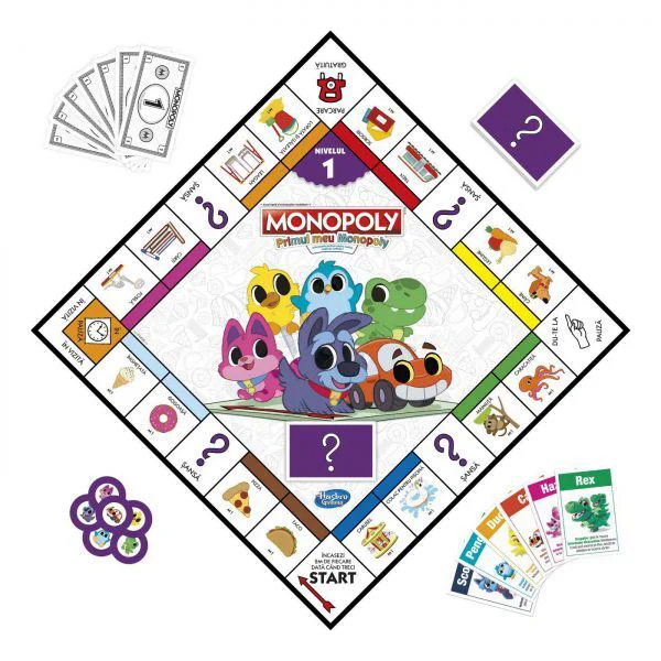 Joc de societate Hasbro Primul meu monopoly